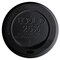 Eco-Products EcoLid 25 Percent Recycled Content Plastic Hot Cup Lid Fits 10 oz. to 20 oz. Hot Cups - Black (1000/Carton)